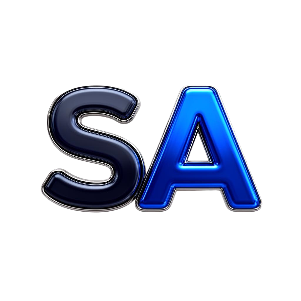 SA Ar Condicionados — logo 3D